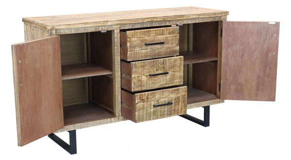 Mobile Benton 135x45x83 h cm in Legno Marrone