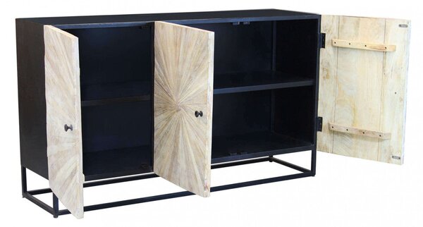 Mobile Spencer 150x40x85 h cm in Legno Marrone
