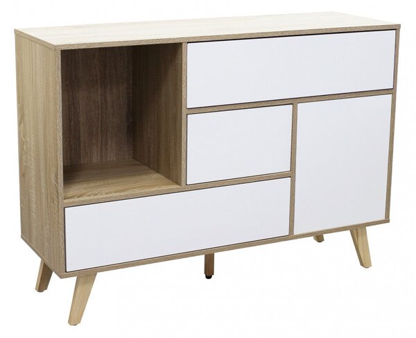 Mobile Emory 119x39,5x85,6 h cm in Truciolare bilaminato Bianco