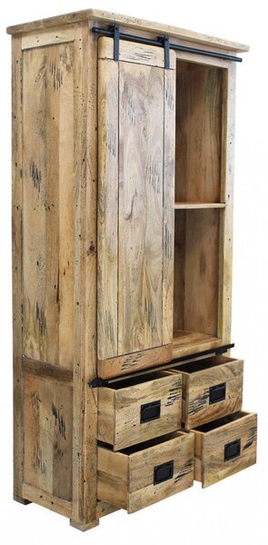 Mobile Tybalt 90x45x180 h cm in Legno Marrone