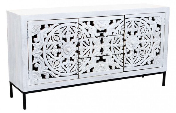 Mobile Cooper 150x40x80 h cm in Legno Marrone