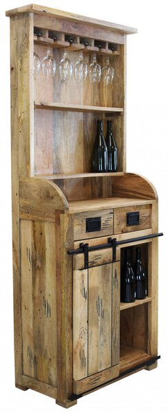 Mobile Yorick 90x40x190 h cm in Legno Marrone