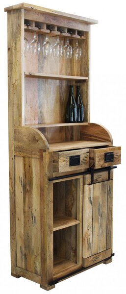 Mobile Yorick 90x40x190 h cm in Legno Marrone