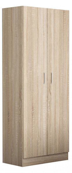 Armadio 2 Ante 80x52x180 h cm in Truciolare bilaminato Marrone