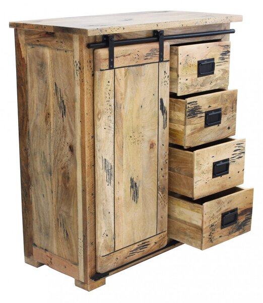 Mobile Winston 90x45x100 h cm in Legno Marrone
