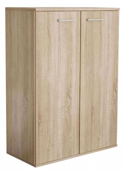 Mobiletto 2 Ante River 71x36x83 h cm in Truciolare bilaminato Quercia Chiaro