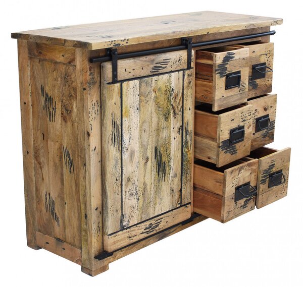 Mobile Vance 120x45x90 h cm in Legno Marrone