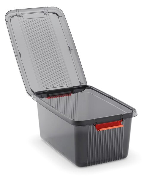Scatola con coperchio grigia in plastica 59x39x45 cm K Latch Box – KIS