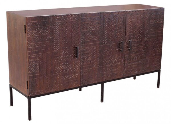 Mobile Elvis 150x40x85 h cm in Legno Marrone