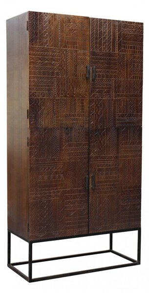 Mobile Harvey 96x46x182 h cm in Legno Marrone