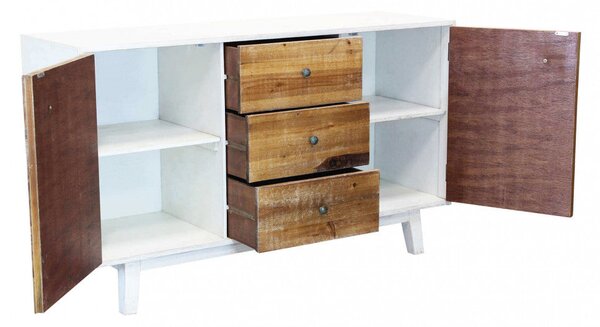 Mobile Austen 142x45x83 h cm in Legno Bianco