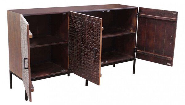 Mobile Elvis 150x40x85 h cm in Legno Marrone