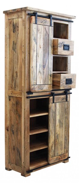 Mobile Tyrone 80x40x180 h cm in Legno Marrone