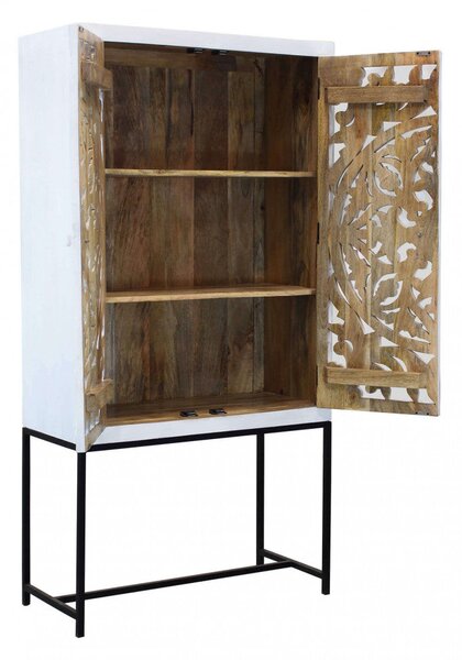 Mobile Adrian 90x40x176 h cm in Legno Marrone