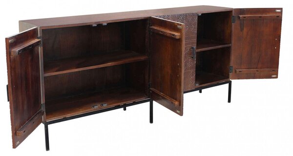Mobile Hank 180x40x85 h cm in Legno Marrone
