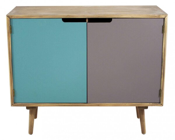 Mobiletto Niagara 80x35,5x66,8 h cm in Legno Multicolor