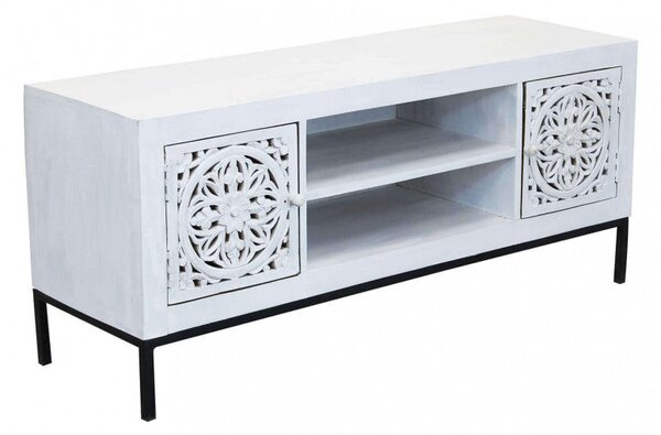 Mobile TV Clifford 130x40x55 h cm in Legno Marrone