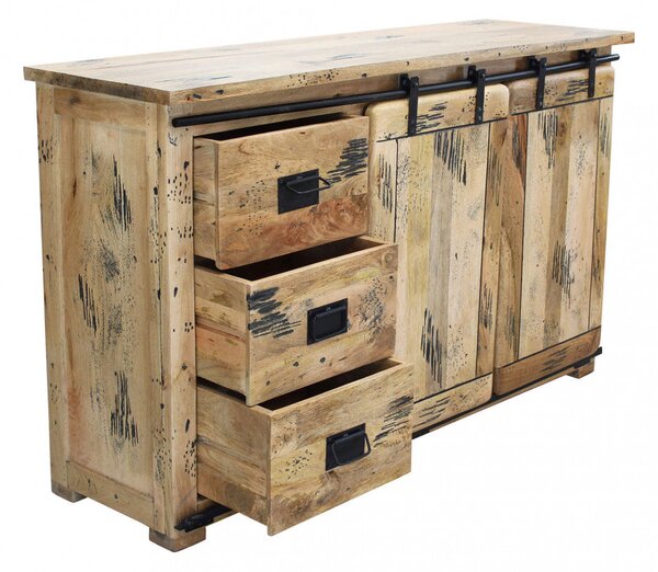 Mobile Vergil 150x45x90 h cm in Legno Marrone