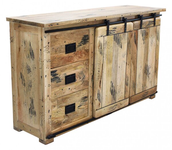 Mobile Vergil 150x45x90 h cm in Legno Marrone