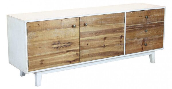 Mobile TV Barclay 178x45x66 h cm in Legno Bianco
