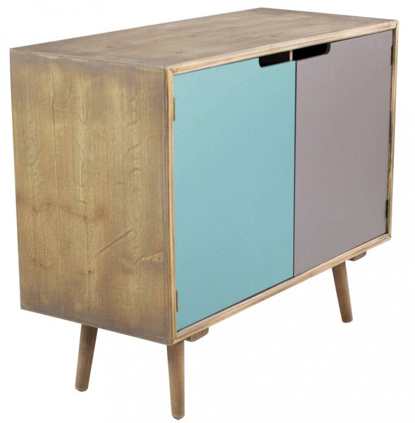 Mobiletto Niagara 80x35,5x66,8 h cm in Legno Multicolor