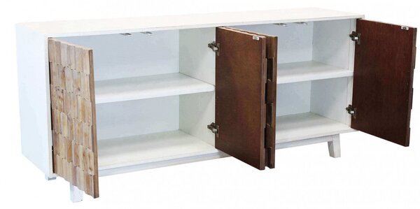 Mobile Antwan 180x45x80 h cm in Legno Bianco