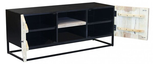 Mobile TV Stanford 140x46x56 h cm in Legno Marrone