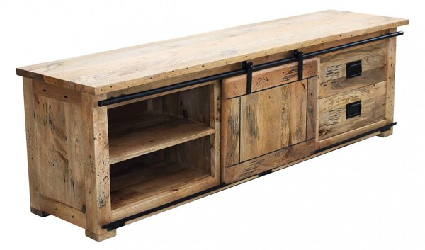 Mobile TV Zachery 180x45x55 h cm in Legno Marrone