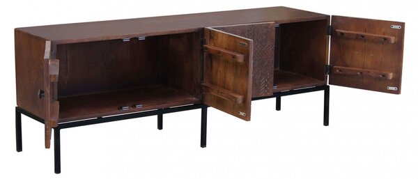 Mobile TV Dominick 150x40x55 h cm in Legno Marrone