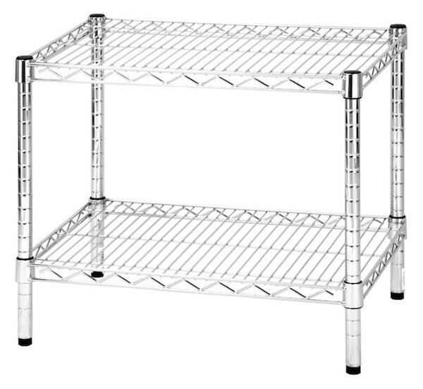 Scaffale in Acciaio Cromato 2 Ripiani Tosini Linea 2X45 - 45x60x50cm/
