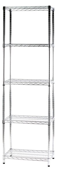 Scaffale 5 Ripiani 60x35x200 cm in Metallo Cromato Tosini