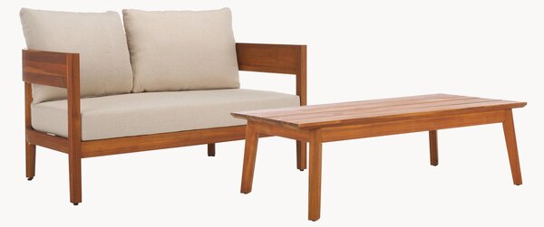 Set salotto da giardino in legno di acacia Theo, set da 2