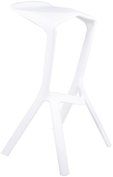 Sgabello da Bar Casa Cucina in Polipropilene Vandi Bianco