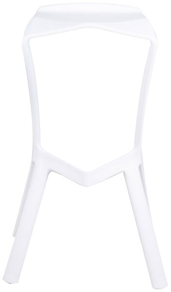 Sgabello da Bar Casa Cucina in Polipropilene Vandi Bianco