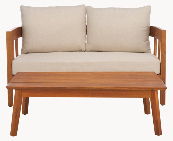 Set salotto da giardino in legno di teak Owen 2 pz