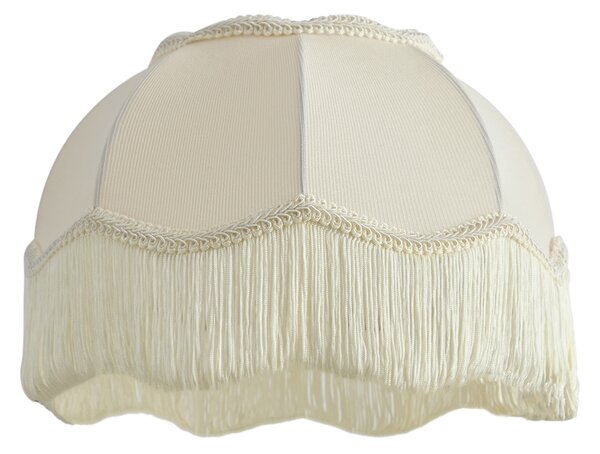 Paralume in tessuto beige con interno bianco 31,5/15/14 - Heritage
