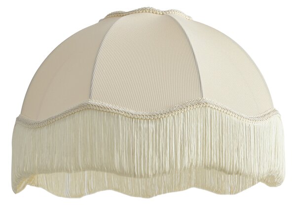 Paralume in tessuto beige con interno bianco 45/15/21,5 - Heritage
