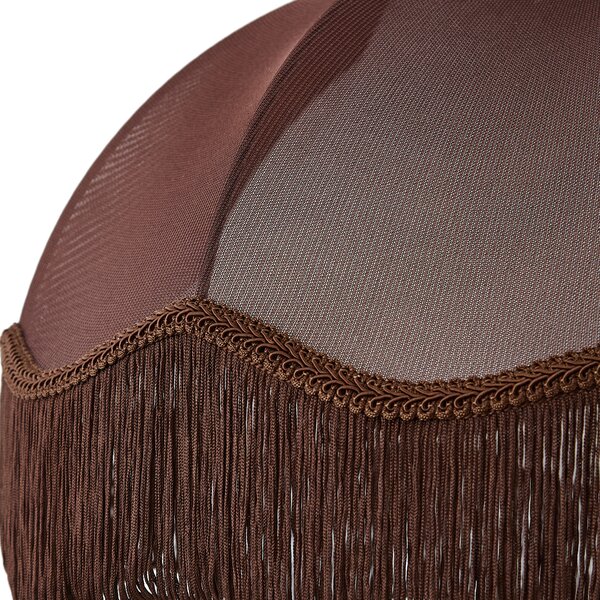 Paralume in tessuto marrone con interno bianco 45/15/21.5 - Heritage