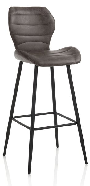 Set 2 Sgabelli 44,5x46x107,5 cm in Similpelle Marrone