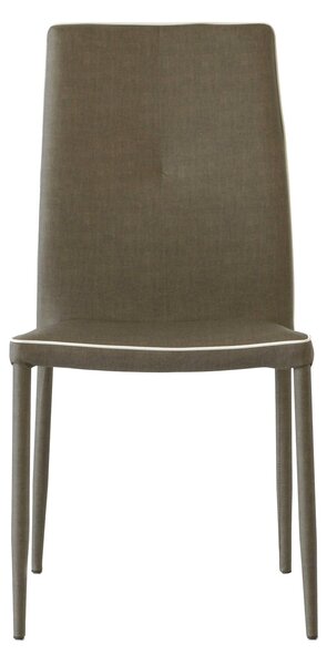 Sedia Imbottita 52x44x91 cm in Similpelle Galaxi Tartufo