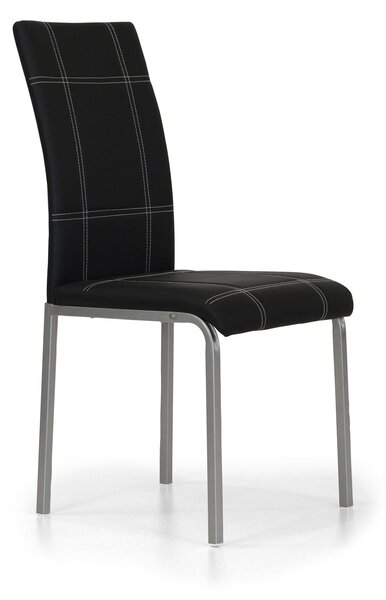 Sedia imbottita 42x53x94 cm in Similpelle Kade Nera
