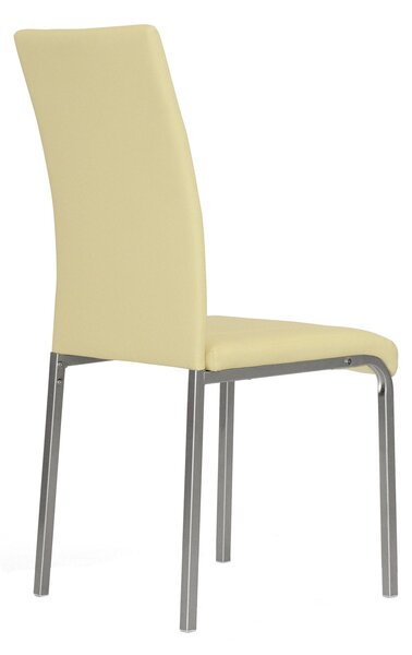 Sedia imbottita 42x53x94 cm in Similpelle Kade Crema