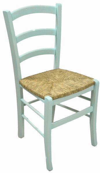 Sedia in Legno di Faggio e Paglia Paesana Verde