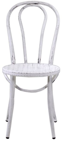 Sedia in Metallo Bristol Bianco Antico