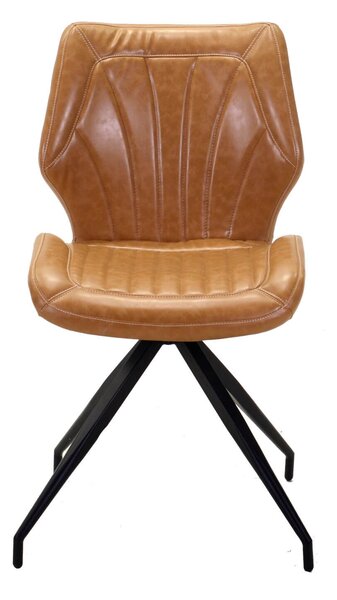 Sedia in Similpelle 58x46H80,5 cm Gialla