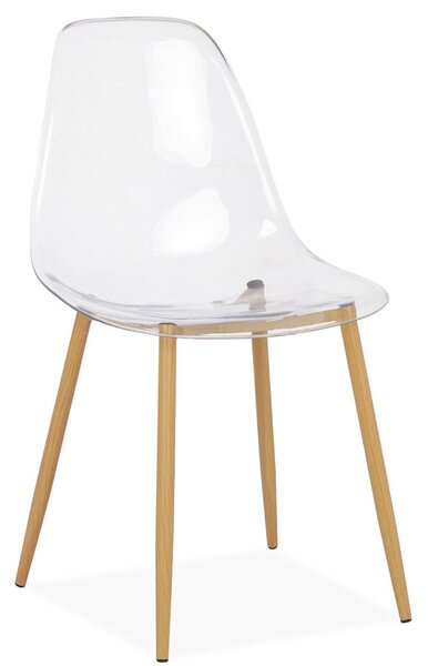 Sedia in Policarbonato 47x40x84 cm Allegra Trasparente