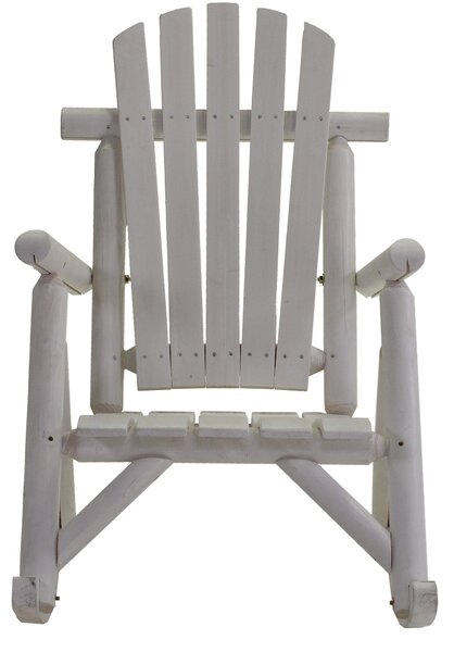 Sedia a Dondolo in Legno Kyoto Bianco