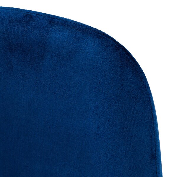 Sedia Imbottita 44x39x85 cm in Tessuto Vellutato Sky Plus Blu