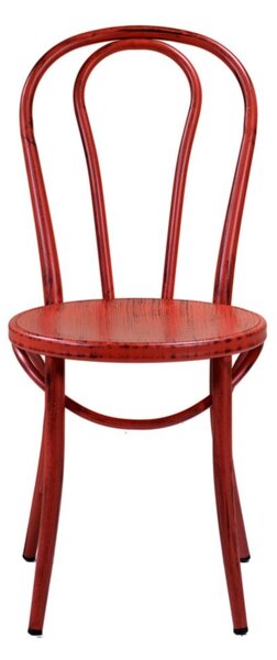 Sedia in Metallo Bristol Rosso
