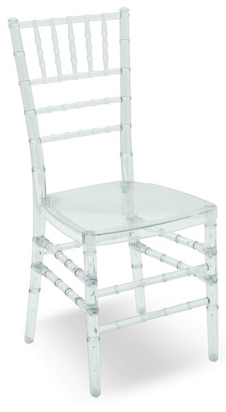 Set 8 Sedie 40x40x93 cm in Polipropilene Chiavari Trasparente
